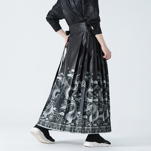 龙年马面裙 男女同款 2026春 汉服新中式  风马面裙 A128*P88图片