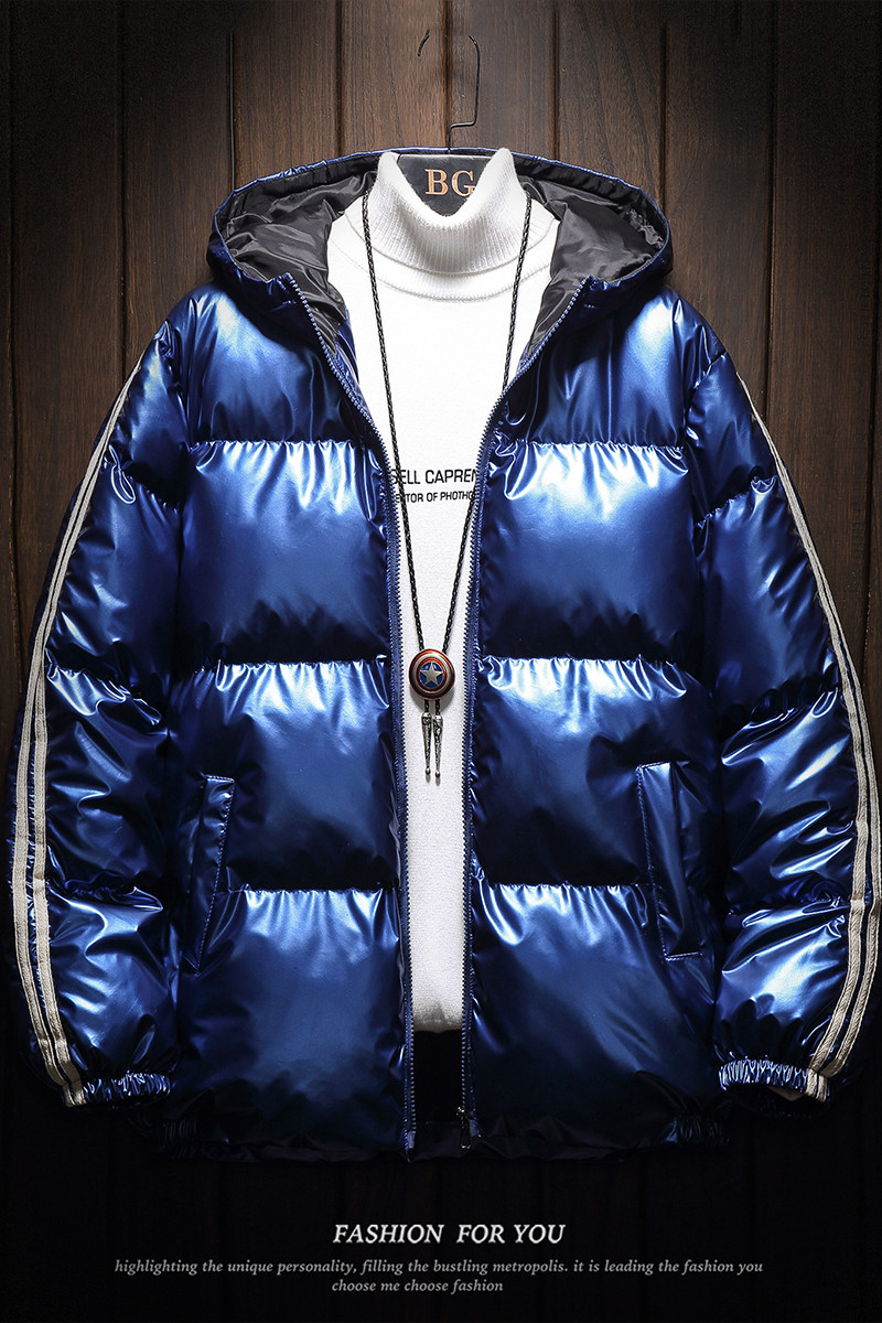 B19*量大从优爆款亮皮连帽3色两杠棉服棉衣P100,男装棉衣,钱塘7008(原4008)