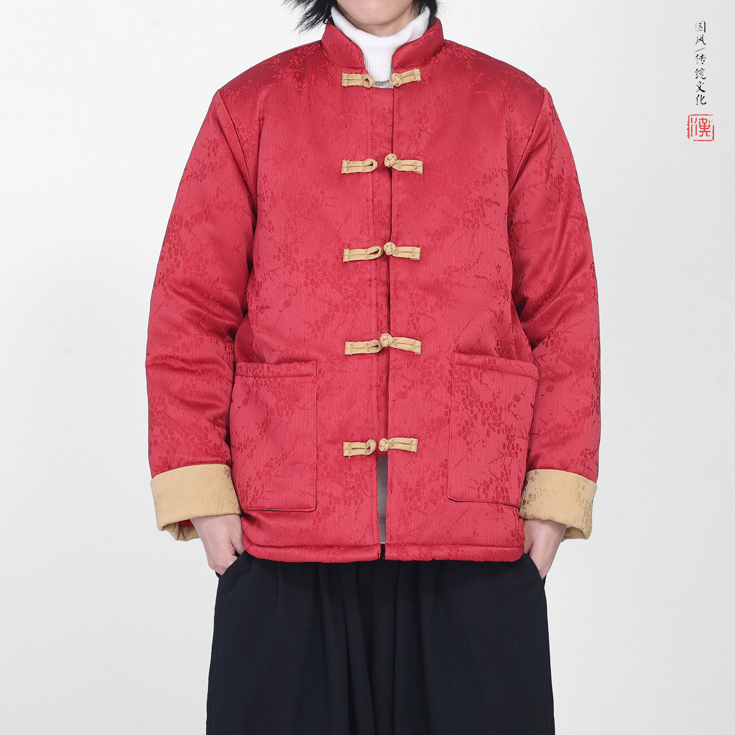 现货！新年红2025冬季 风 唐装棉衣 汉服棉袄外套A510-P140图片