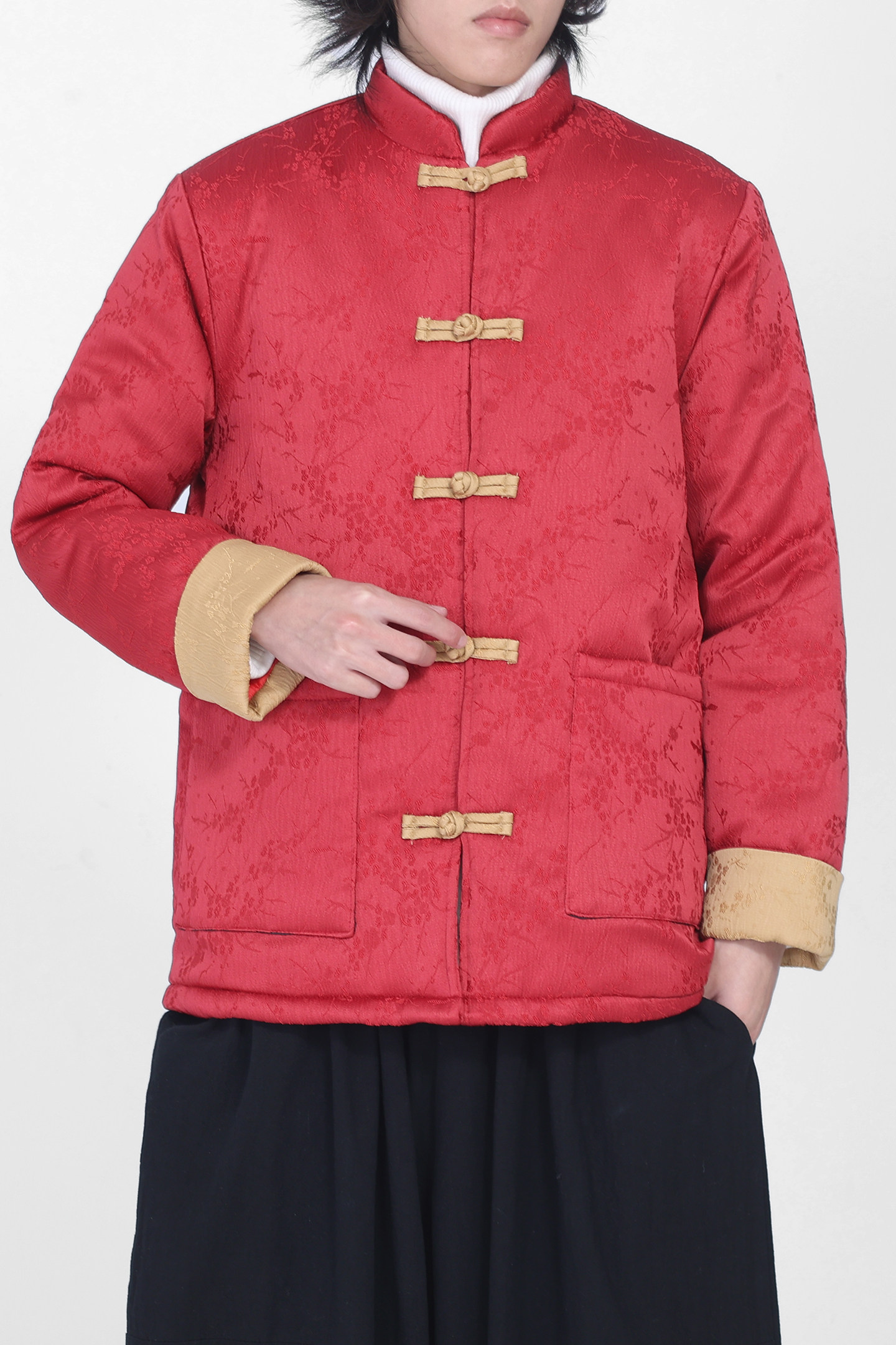 现货！新年红2025冬季风唐装棉衣汉服棉袄外套A510-P140,男装棉衣,钱塘7008(原4008)