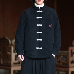 现货！冬2025灯芯绒加厚  盘扣棉衣棉服外套A7103*P100图片