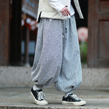 雪尼尔加厚斜纹提花新款秋冬2025宽松哈伦灯笼裤A560-p78，男装休闲裤，钱塘7008(原4008)
