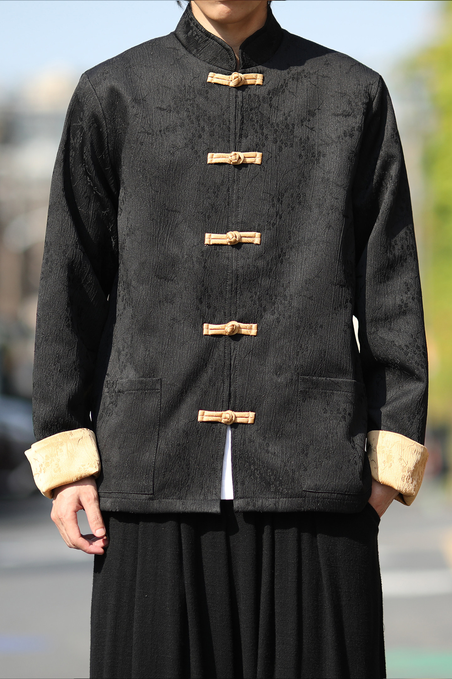 提花2025新中式红婚礼唐装汉服外套A650-P110,男装民族服装,钱塘7008(原4008)