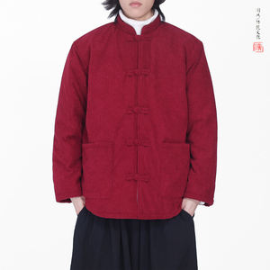 灯芯绒冬2025新中式盘扣外套 保暖唐装红棉衣外套A550-P148图片