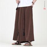 冰丝垂感2026夏季风压花设计阔腿裤长裤休闲裤A2001-p68，男装休闲裤，钱塘7008(原4008)