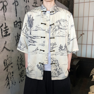 夏季新品2026 风 汉服短袖衬衫/衬衣A675-p65图片