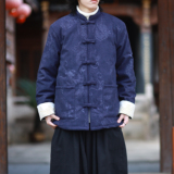 灯芯绒提花龙2025新中式盘扣棉袄唐装红棉衣A552-P148，男装棉衣，钱塘7008(原4008)