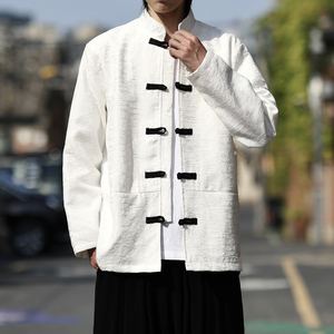 2025秋冬 新中式  黑白色 婚礼唐装汉服夹克外套A655-P105图片