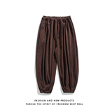 雪尼尔加厚提花款百搭秋冬2025宽松版哈伦灯笼裤A561-p78，男装休闲裤，钱塘7008(原4008)