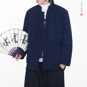 灯芯绒冬2025新中式盘扣外套 保暖唐装红棉衣外套A550-P148图片