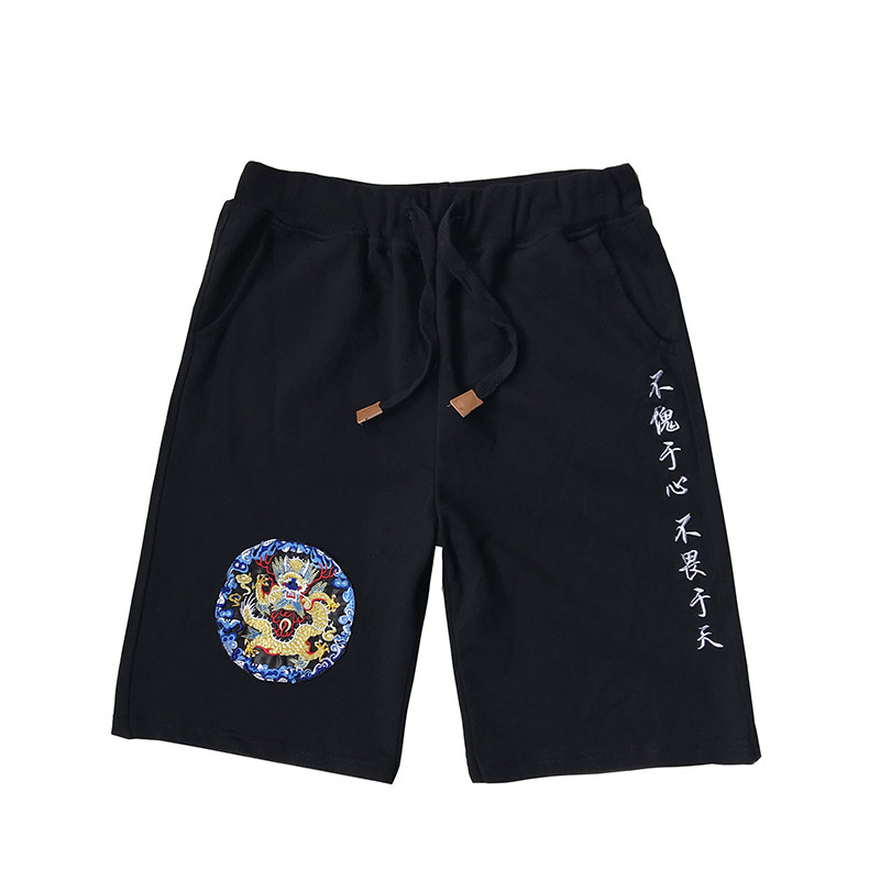 2026夏款风大码刺绣龙短裤特价A600-P30,男装牛仔裤,钱塘7008(原4008)
