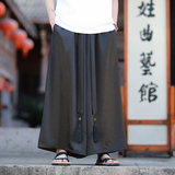 缎面冰丝垂感2026夏季风阔腿裤长裤休闲裤A2007-p68，男装休闲裤，钱塘7008(原4008)
