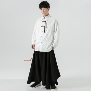 2026秋春 提花 新中式 风 盘扣 长袖衬衫A903*P70图片