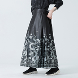 龙年马面裙男女同款2026春汉服新中式风马面裙A128*P88，男装民族服装，钱塘7008(原4008)