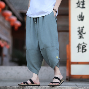 新品上架夏季 2025刺绣 宽松 哈伦裤七分裤K1047-P50,男装牛仔裤,钱塘7008(原4008)