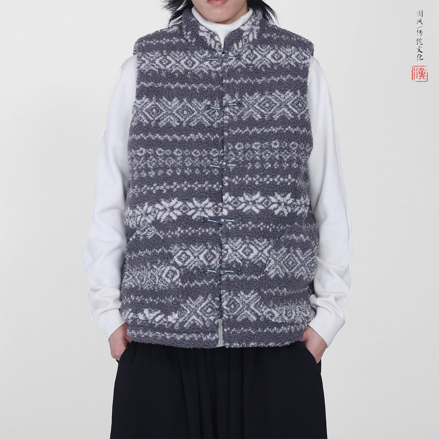冬2025羊羔毛唐装马甲棉衣加厚羽绒马甲棉衣外套A528-P118,男装棉衣,钱塘7008(原4008)