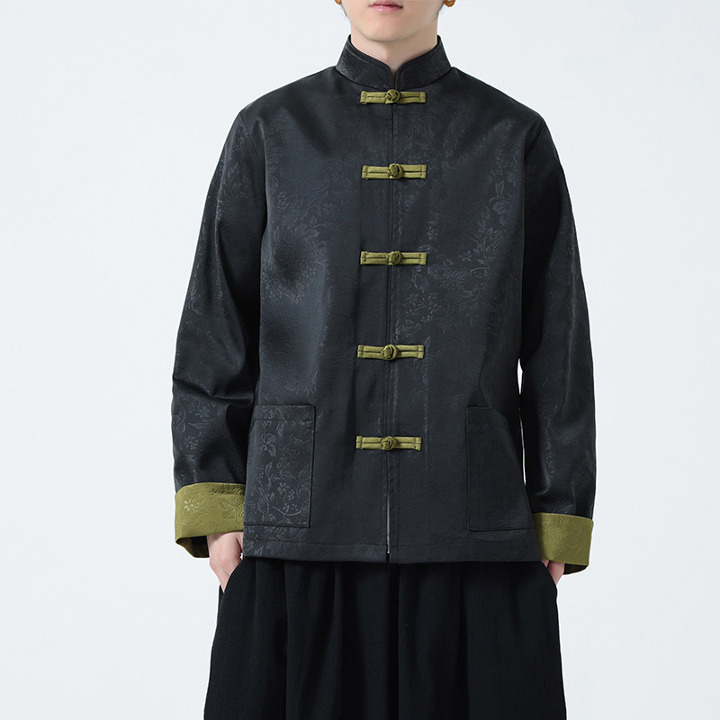 有货！提花2026春新中式婚礼唐装汉服夹克外套A653-P110,男装夹克,钱塘7008(原4008)