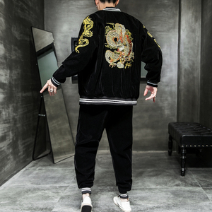 A790*-秋2021风大码 刺绣 汉服长袖金丝绒套装图片