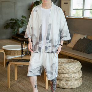 A3005*咖啡厅大码2021中国风 祥云 冰丝面料 汉服套装p80图片