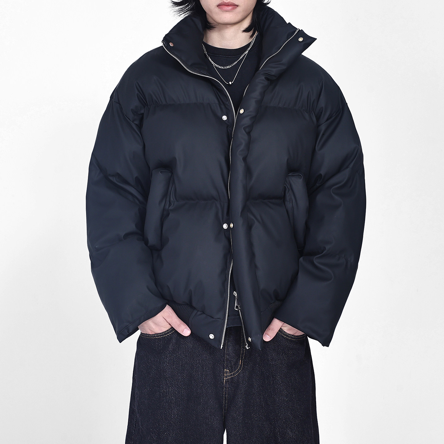 跑量2025PU皮立领棉服男保暖情侣棉服潮牌美式皮衣棉衣A525*P88,男装皮衣,钱塘7008(原4008)