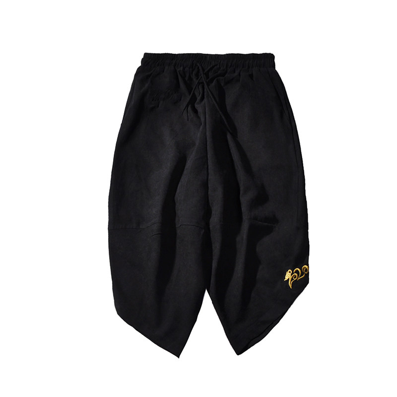 风新品夏季2026刺绣宽松哈伦裤七分裤K1047-P50,男装牛仔裤,钱塘7008(原4008)