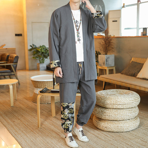 A1088跑量秋冬 大码中国风2020 唐装盘扣/开衫套装P90,男装民族服装,钱塘7008(原4008)