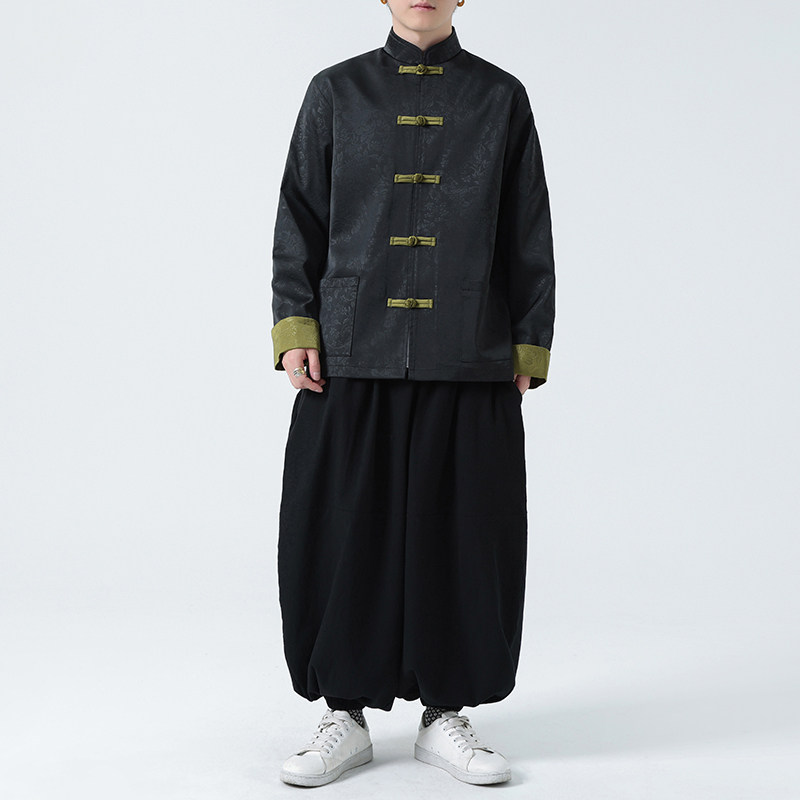 有货！提花2026春新中式婚礼唐装汉服夹克外套A653-P110,男装夹克,钱塘7008(原4008)