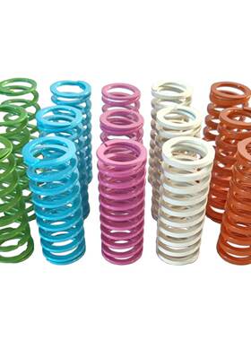 进口合金钢淡绿色JSWY超缩大压量耐高温高强度模具配件矩扁形弹簧