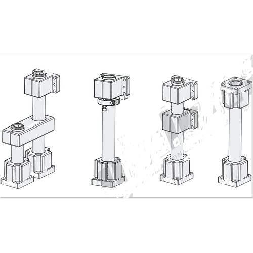 机构安装组件底座/立/锁块/加强块ZCD01-ZD3 CD18 ZCD151柱 ZCD16