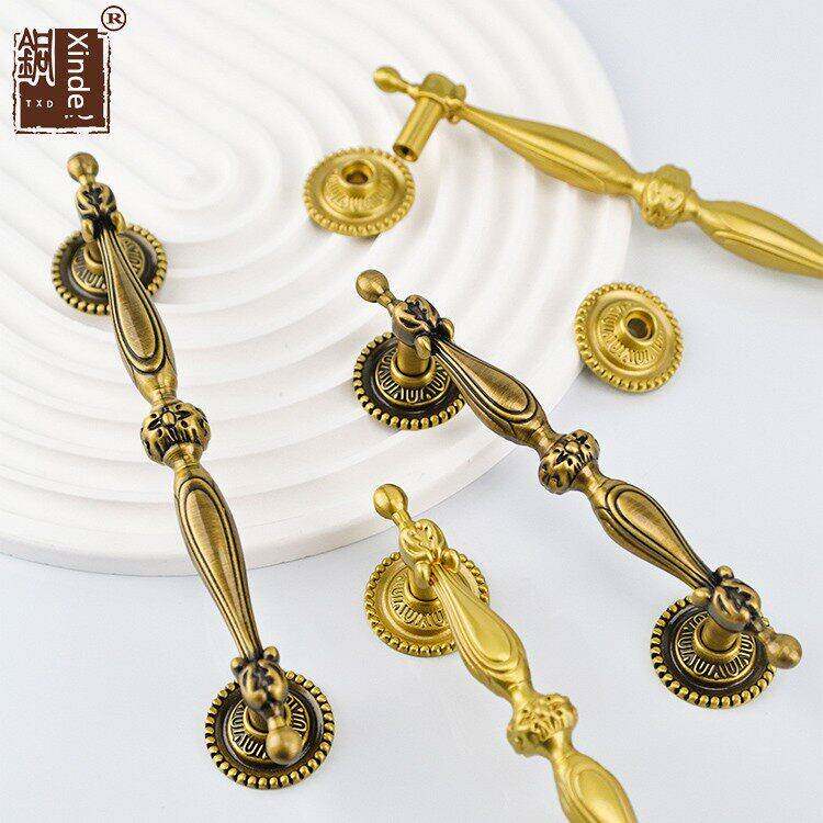 色美国无障碍豪黄铜衣柜暴华露处理金抽屉柜罗马柱覆古柜门处理