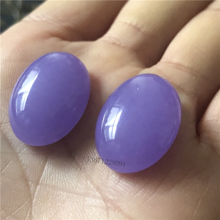 天然玉石翡翠冰糯种紫罗兰吊坠