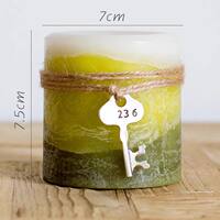 Retro candles, large handcrafted, eco-friendly, home atmosphere, decorative and romantic cylindrical candle ornaments thumbnail 4