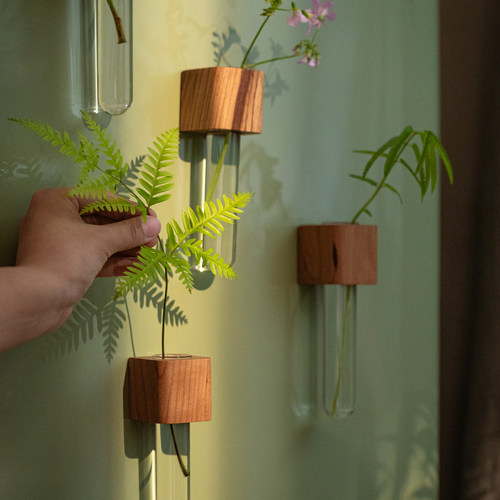 高级感壁挂试管花瓶创意水培器皿