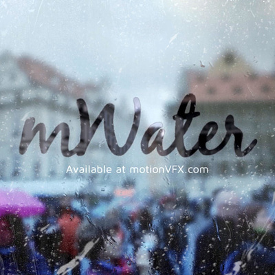 75组实拍下雨水滴水迹高清视频素材motionVFX_mWater混合叠加效果