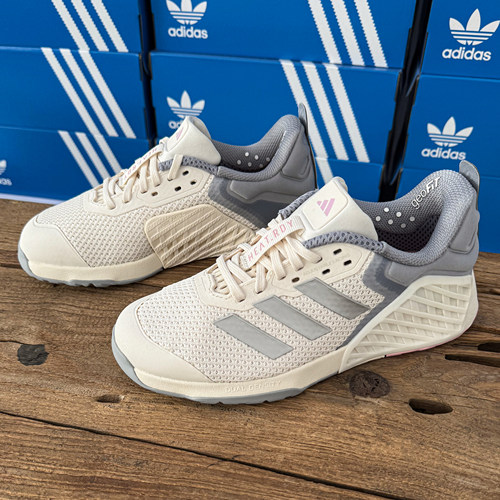 Adidas阿迪达斯DROPSET 3透气舒适深蹲硬拉力量综合训练鞋 JR1678