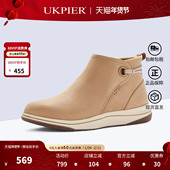 Clarks其乐女鞋 Derby 靴Brinkley 2025冬新款 休闲短靴缓震百搭时装