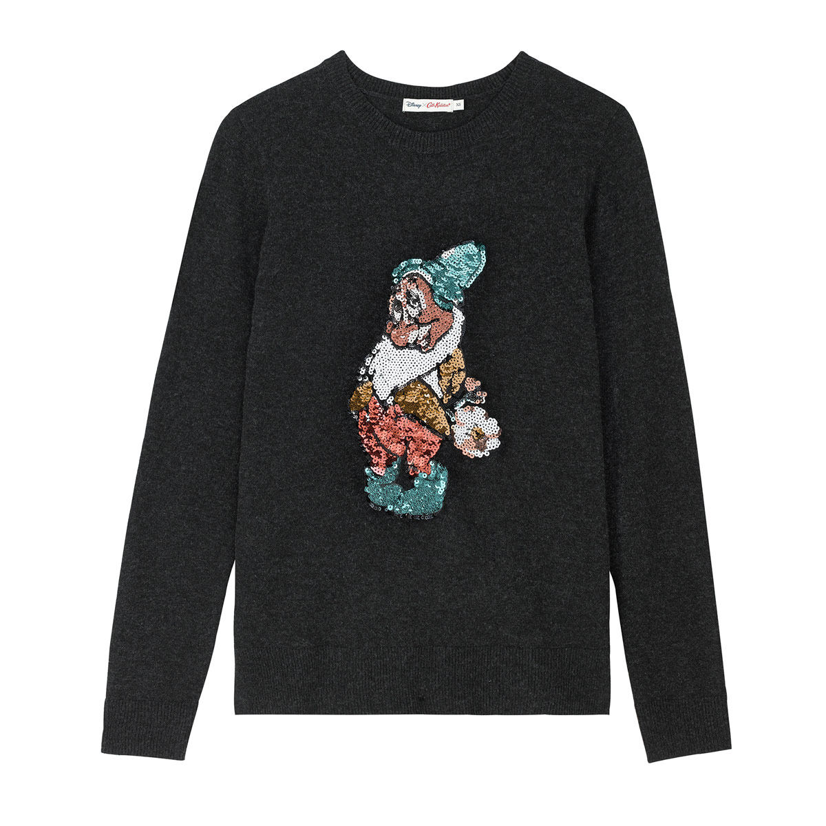 现货!Cath Kidston 迪士尼合作款白雪公主女士亮片毛衣针织衫