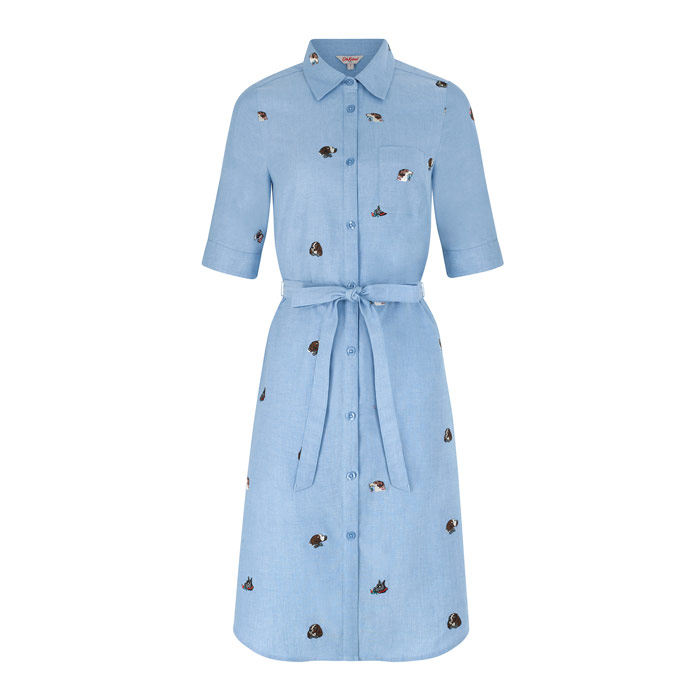 【国内现货】Cath Kidston  可爱狗狗印花连衣裙女