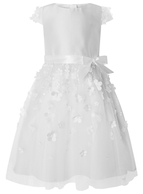 【国内现货】Monsoon女童女孩白色花朵礼服裙公主裙生日裙连衣裙