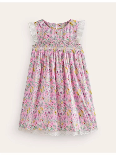 【国内现货】Mini Boden 女童女孩可爱粉色兔子连衣裙