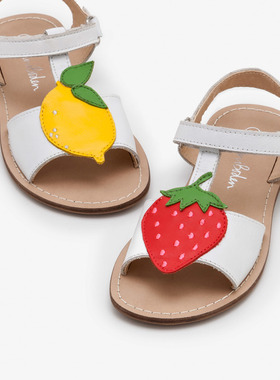 【国内现货】MiniB家女大童女孩夏季可爱草莓水果凉鞋