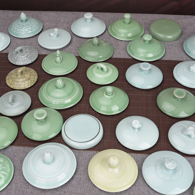 创意陶瓷家用茶杯盖子青瓷