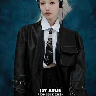 1STXULIE废土蝶屿领带免打结原创小众设计高级感装饰配饰蝴蝶领结