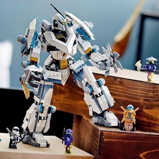 幻影忍者71738赞的泰坦机甲摩罗人仔儿童益智拼装积木男玩具礼物