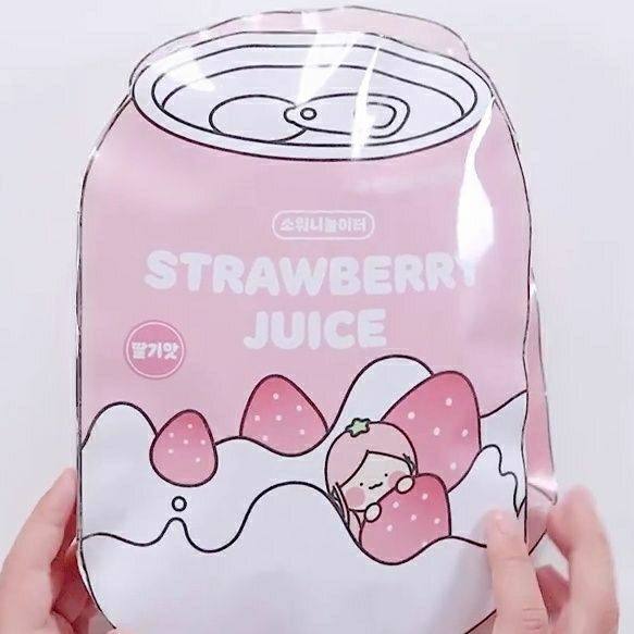 STRAWBERRY JUICE PINCH MUSIC HANDMADE DIY FUN DECOMPRESSION GIRL TOY QUIET BOOK 4 CUTE PINK FRUIT