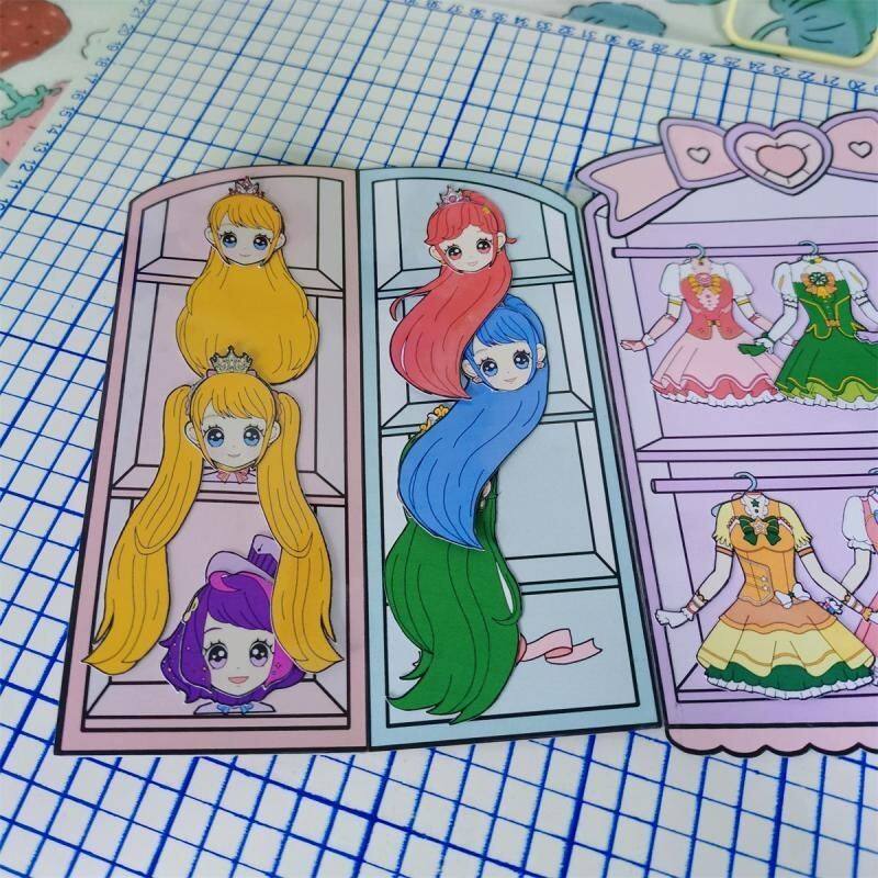 [NO CUTS] BEAUTIFUL WARDROBE DRESS UP DOLL GIRL TOY PLAY DIY HANDMADE GAME TOY ROLE-PLAYING