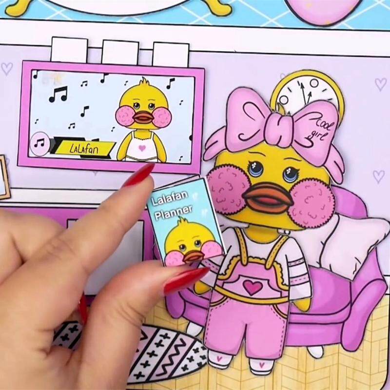 DIY MATERIAL PACK: LITTLE YELLOW DUCK MOVING MATERIAL KIT 1 SET QUIET BOOK GAME BOOK MATERIAL