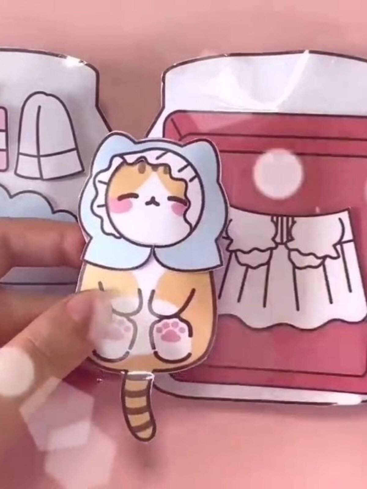 MEOW MEOWS STRAWBERRY MARMALADE PINCHING JOY DECOMPRESSION TOY GIRL DRESS UP CUTE FUN QUIET BOOK