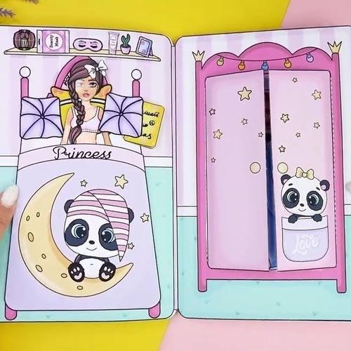 安静书手工玩具女孩换装娃娃绘本