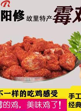 霉鸡江西吉安永丰县特产腌鸡咸鸡农家手工制作鸡半成品菜500g袋装